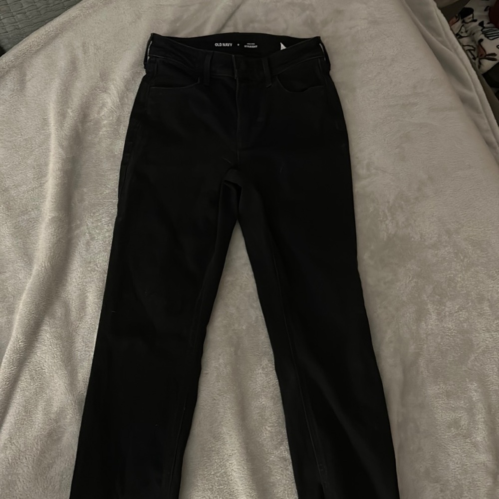 Black Straight Jeans